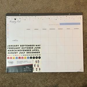 The Happy Planner | Office | Happy Planner Micky Mouse Monthly Desk Calendar  Undated | Poshmark